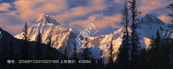 雪峰夕照