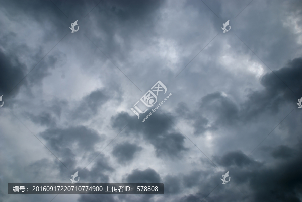 天空,烏云,烏云密布