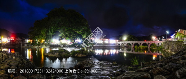 云水謠夜景全景（雨中夜景）