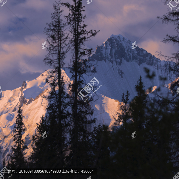 雪峰夕照