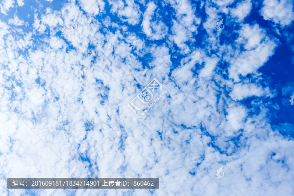 藍(lán)天白云,背景素材,純凈積云