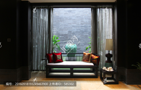 格調(diào)沙發(fā)中式閑庭