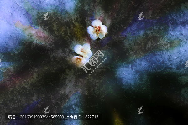 梅花油畫