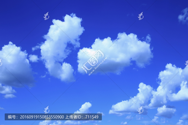 白云藍天
