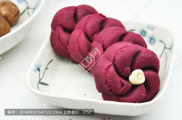 紫薯糕,糕點,點心