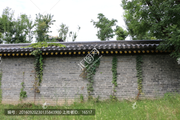 院墻,青磚墻