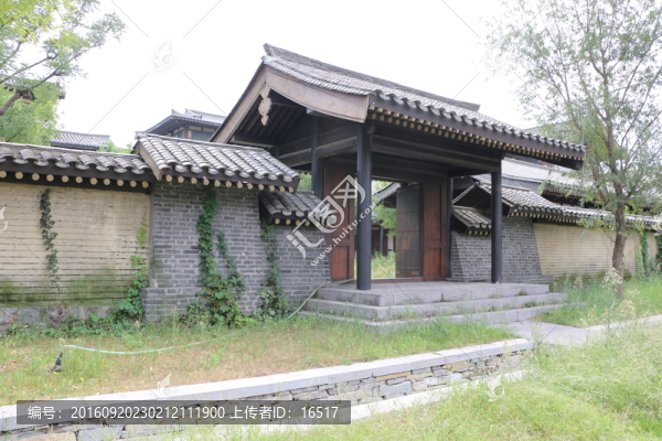 仿古建筑,住宅大門