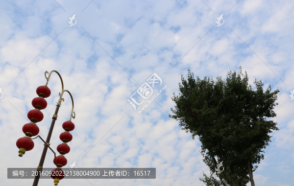 路燈,紅燈籠