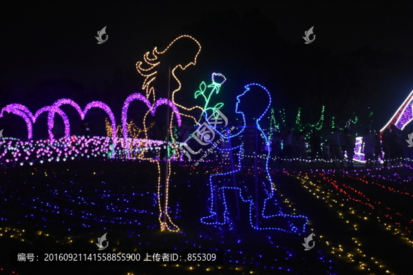 浪漫燈光造型