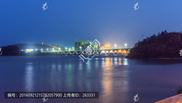 河源迎客大橋夜景