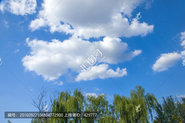 藍天白云,天空素材