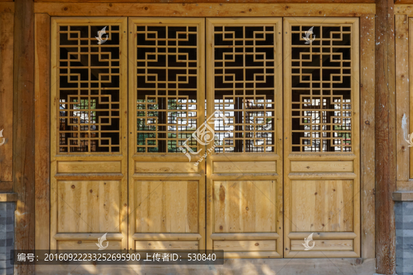 中式木門窗