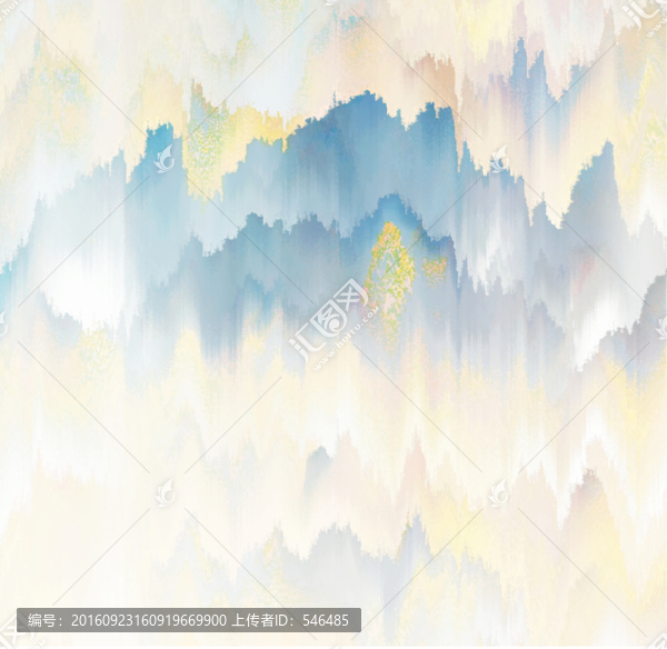 淡墨山水,青綠風(fēng)格,合層