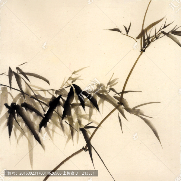 國(guó)畫竹子,節(jié)節(jié)高