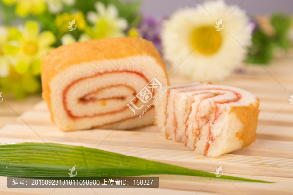 瑞士卷實景拍攝高清圖