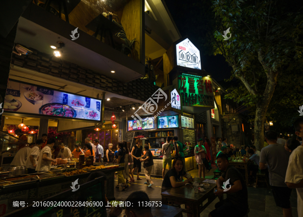 成都寬窄巷子夜景