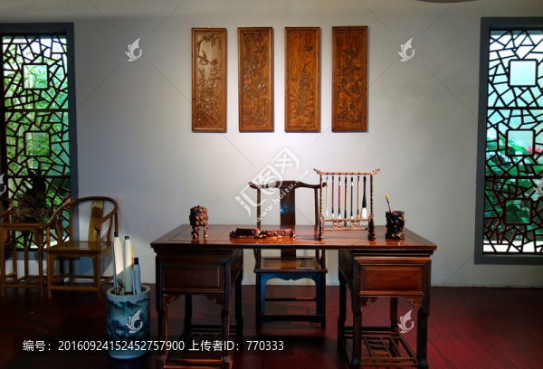 古典書房,實木書桌