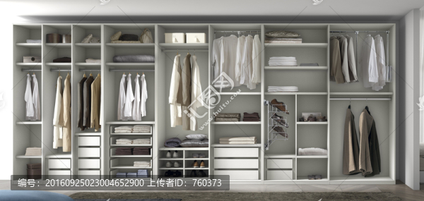 現(xiàn)代板式定制衣帽間衣柜