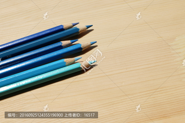 藍(lán)色系,彩色鉛筆