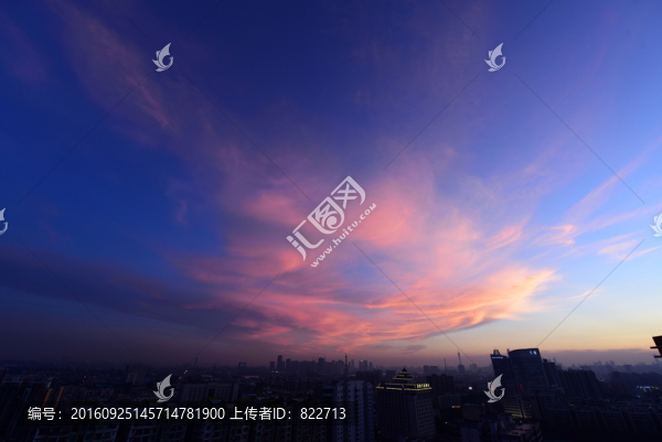 城市晚霞