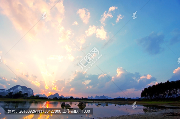 落日,晚霞