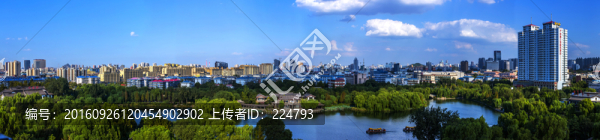 大明湖全景俯瞰圖