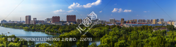 大明湖全景俯瞰圖