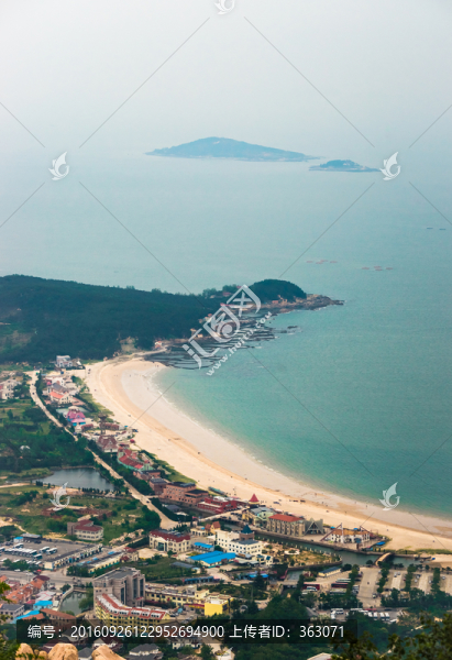 嶗山仰口百壽山俯瞰青島