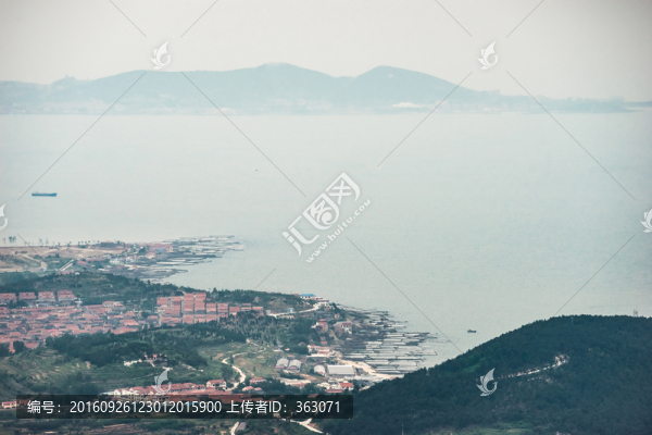 嶗山仰口百壽山俯瞰青島