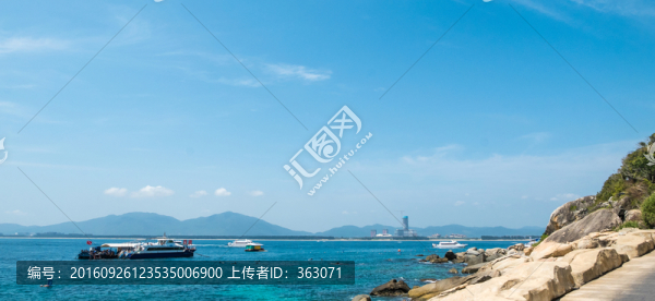 海南蜈支洲島觀日巖風(fēng)景