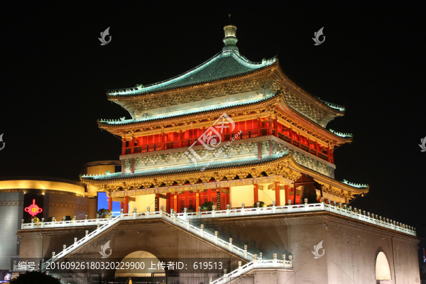 西安鐘樓夜景