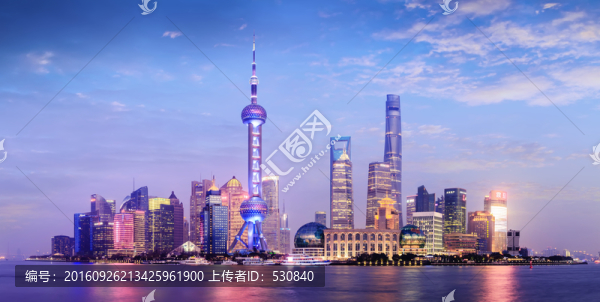 上海夜景,大畫幅