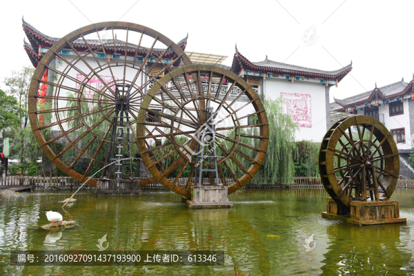 湖北恩施女兒城景區(qū)水車園風景