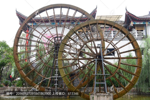 湖北恩施女兒城景區(qū)水車園風景