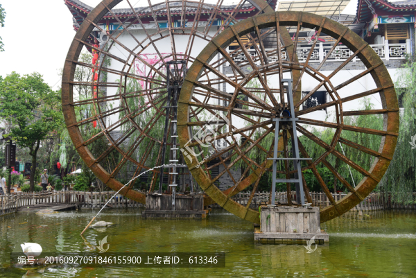 湖北恩施女兒城景區(qū)水車園風(fēng)景