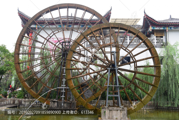 湖北恩施女兒城景區(qū)水車園風景