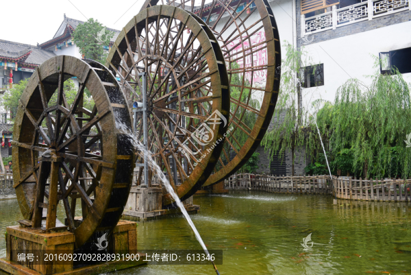 湖北恩施女兒城景區(qū)水車園風景