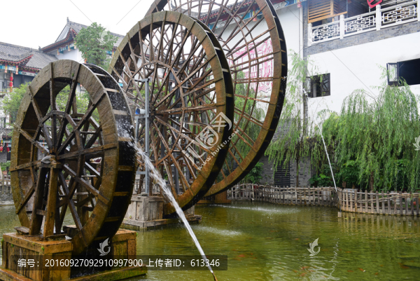 湖北恩施女兒城景區(qū)水車園風(fēng)景