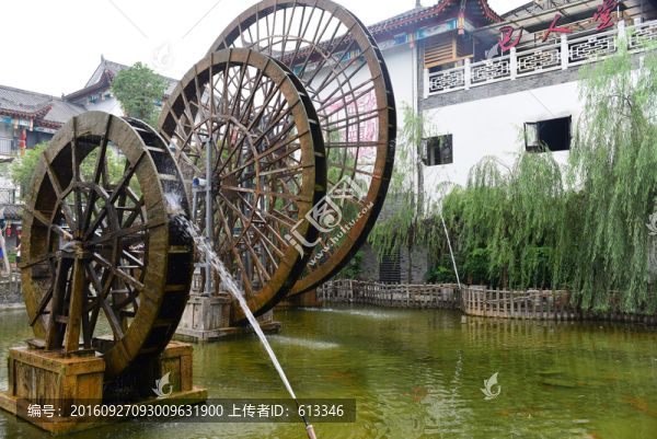 湖北恩施女兒城景區(qū)水車園風景