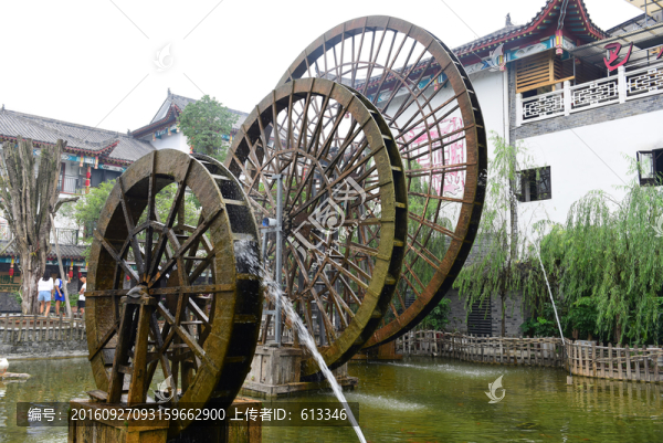 湖北恩施女兒城景區(qū)水車園風(fēng)景