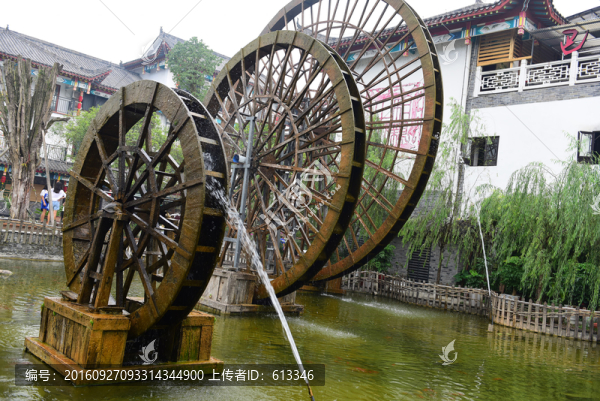 湖北恩施女兒城景區(qū)水車園風(fēng)景