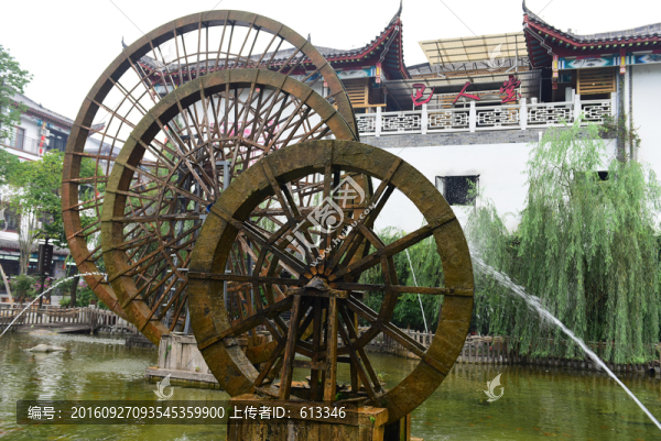 湖北恩施女兒城景區(qū)水車(chē)園風(fēng)景