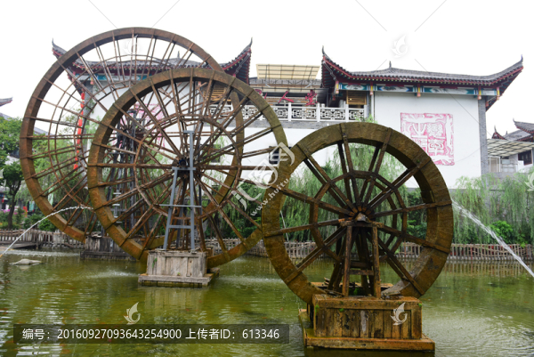 湖北恩施女兒城景區(qū)水車園風(fēng)景