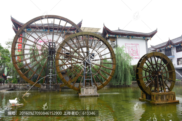 湖北恩施女兒城景區(qū)水車(chē)園風(fēng)景