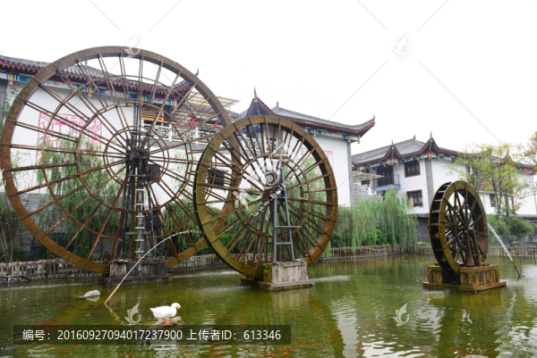 湖北恩施女兒城景區(qū)水車(chē)園風(fēng)景
