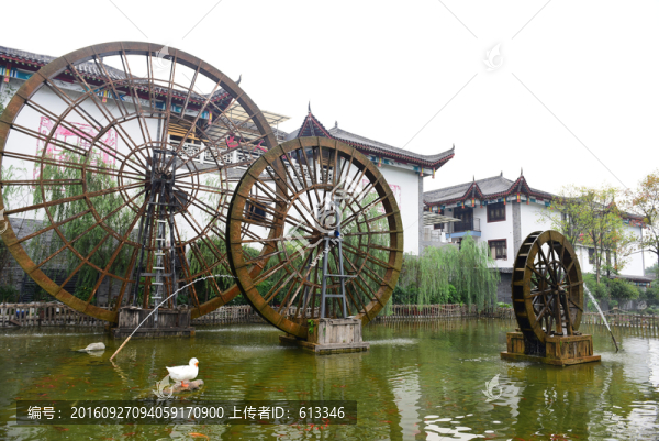 湖北恩施女兒城景區(qū)水車(chē)園風(fēng)景