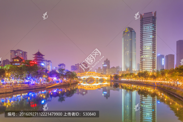 成都錦江夜景