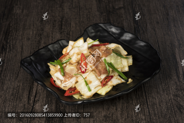 當(dāng)令時(shí)蔬,培根包菜