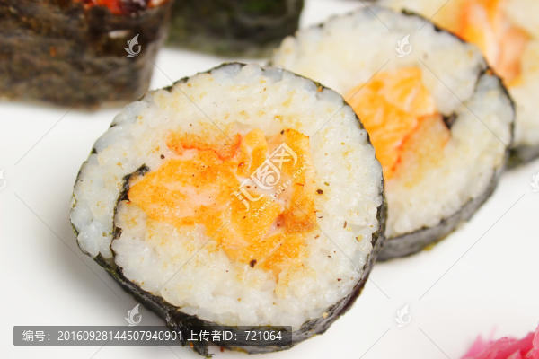 香煎三文魚(yú)卷壽司