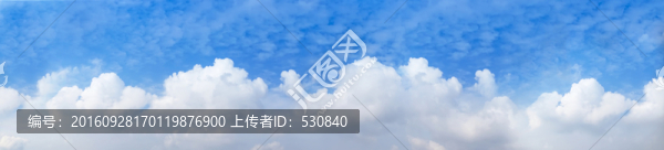藍天白云,寬幅